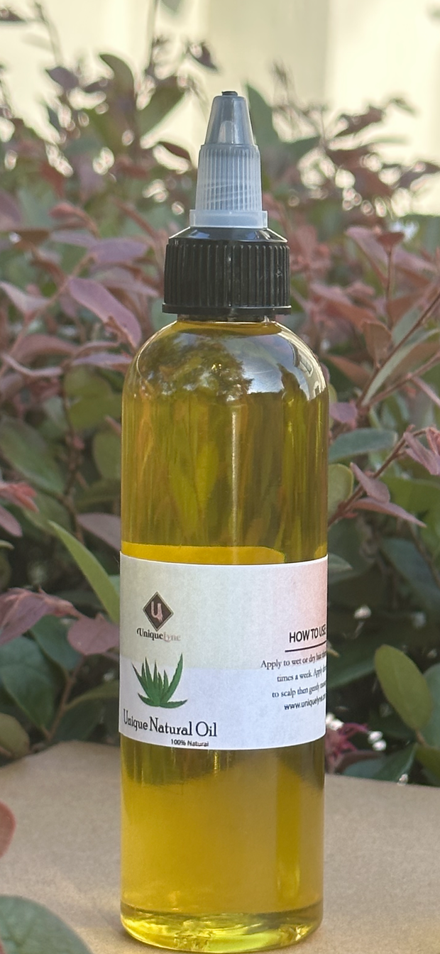 Unique natural hair growth oil